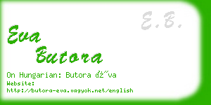 eva butora business card